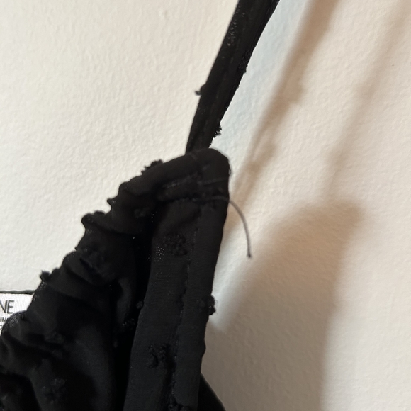 Ardene black swiss dot mini dress size M - Picture 7 of 8